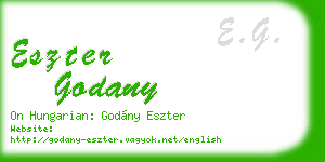 eszter godany business card