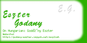 eszter godany business card